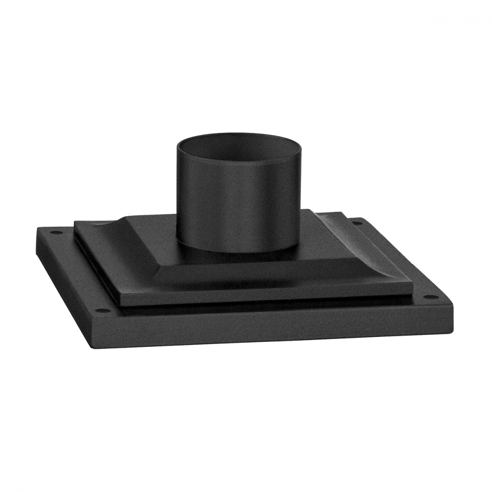 Textured Black Square Pier Mount