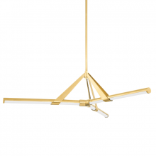  3046-AGB - 3 LIGHT CHANDELIER