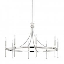  4338-PN - 8 LIGHT CHANDELIER