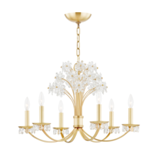  4430-AGB - 6 LIGHT CHANDELIER