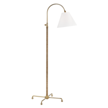 Hudson Valley MDSL503-AGB - 1 LIGHT FLOOR LAMP W/ RATTAN ACCENT