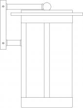 Arroyo Craftsman SAB-9CR-P - 9" Santorini Wallmount