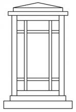 Arroyo Craftsman AVC-6TN-AC - 6" avenue column mount