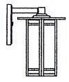 Arroyo Craftsman ETB-9GW-VP - 9" etoile wall mount