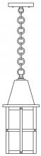 Arroyo Craftsman HH-6WO-AC - 6" hartford  pendant