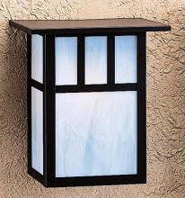 Arroyo Craftsman HS-10DTAM-P - 10" huntington sconce with roof and double t-bar overlay