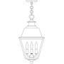 Arroyo Craftsman INH-10MRCLR-VP - 10" inverness pendant with metal roof