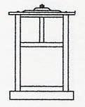  MC-10TM-BK - 10" mission column mount with t-bar overlay