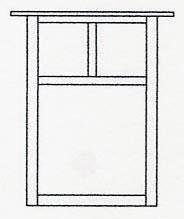 Arroyo Craftsman MW-15TTN-VP - 15" mission flush wall mount with T-bar overlay