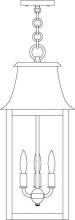 Arroyo Craftsman ORH-10RM-BZ - 10" orpington pendant