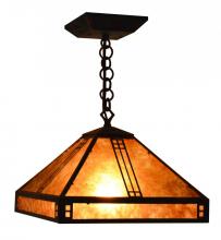 Arroyo Craftsman PH-12TN-BZ - 12" prairie pendant