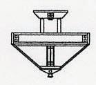 Arroyo Craftsman PIH-12OF-BK - 12" prairie inverted ceiling mount