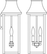 Arroyo Craftsman PRW-7LCS-S - 7" Providence long body flush wall mount