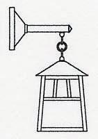 Arroyo Craftsman RB-8OF-AC - 8" raymond wall mount