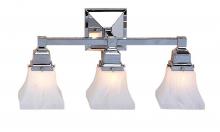 Arroyo Craftsman RS-3-BK - ruskin 3 light sconce