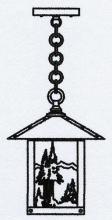 Arroyo Craftsman TRH-9MNCS-S - 9" timber ridge pendant with mountain filigree