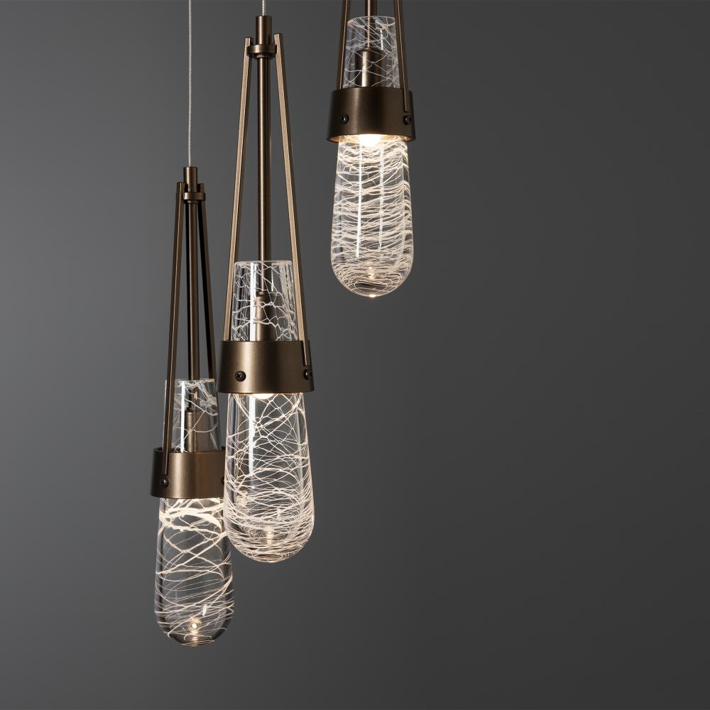 Link 5-Light Blown Glass Pendant