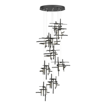 Hubbardton Forge 131109-SKT-STND-10-YC0305 - Tura 9-Light Frosted Glass Pendant