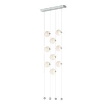 Hubbardton Forge 139057-LED-STND-82-GG0668 - Abacus 9-Light Ceiling-to-Floor LED Pendant