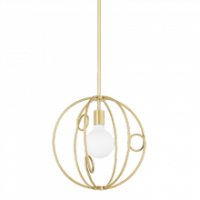 Mitzi by Hudson Valley Lighting H485701S-AGB - Alanis Pendant