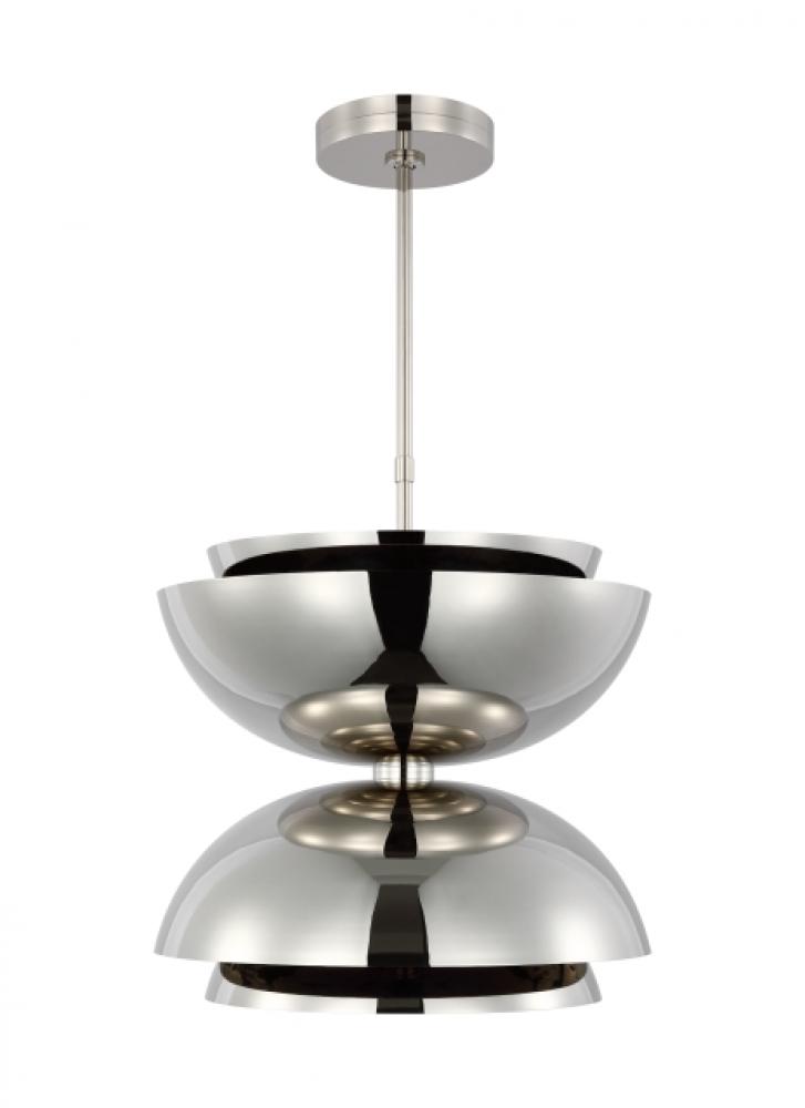 The Shanti Large Double 2-Light Damp Rated Integrated Dimmable LED Ceiling Pendant