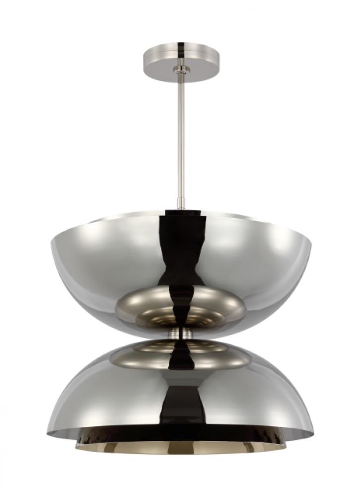 The Shanti X-Large Double 2-Light Damp Rated Integrated Dimmable LED Ceiling Pendant