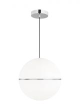 Visual Comfort & Co. Modern Collection 700TDHNE18C-LED930 - Hanea modern, mid-century dimmable LED X-Large Ceiling Pendant Light in a Chrome finish