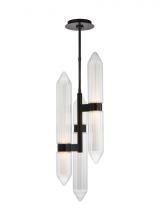 Visual Comfort & Co. Modern Collection 700TDLGSN10PZ-LED927 - Modern Langston dimmable LED Large Ceiling Pendant Light in a Plated Dark Bronze finish