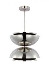 Visual Comfort & Co. Modern Collection SLPD13227N - The Shanti Large Double 2-Light Damp Rated Integrated Dimmable LED Ceiling Pendant