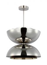 Visual Comfort & Co. Modern Collection SLPD13327N - The Shanti X-Large Double 2-Light Damp Rated Integrated Dimmable LED Ceiling Pendant