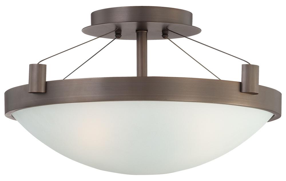 3 LIGHT SEMI FLUSH MOUNT