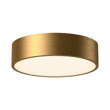  FM556016AG - Brisbane 16-in Aged Gold 3 Lights Flush Mount