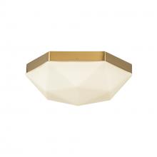  FM424512BGOP - Krysta 12-in Brushed Gold/Opal Glass 2 Lights Flush Mount