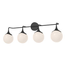  VL505136MBOP - Nouveau 35-in Matte Black/Opal Matte Glass 4 Lights Vanity