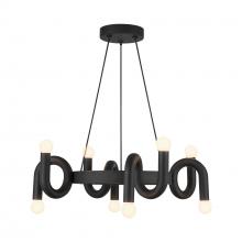  CH420823MB - Sadie 23-in Matte Black Socket Chandelier