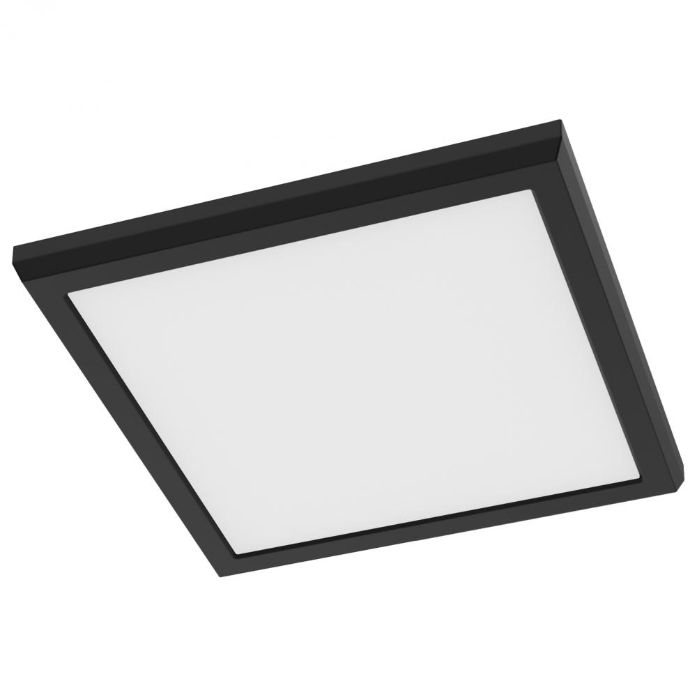 Blink Performer - 11 Watt LED; 9 Inch Square Fixture; Black Finish; 5 CCT Selectable