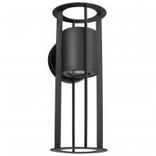  62/1650 - Continuum; 10W LED; Small Wall Lantern; Matte Black Finish