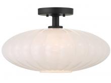  M60075MBK - 1-Light Ceiling Light in Matte Black