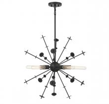  M7027MBK - 5-Light Pendant in Matte Black