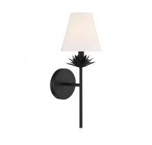  M90077MBK - 1-Light Wall Sconce in Matte Black