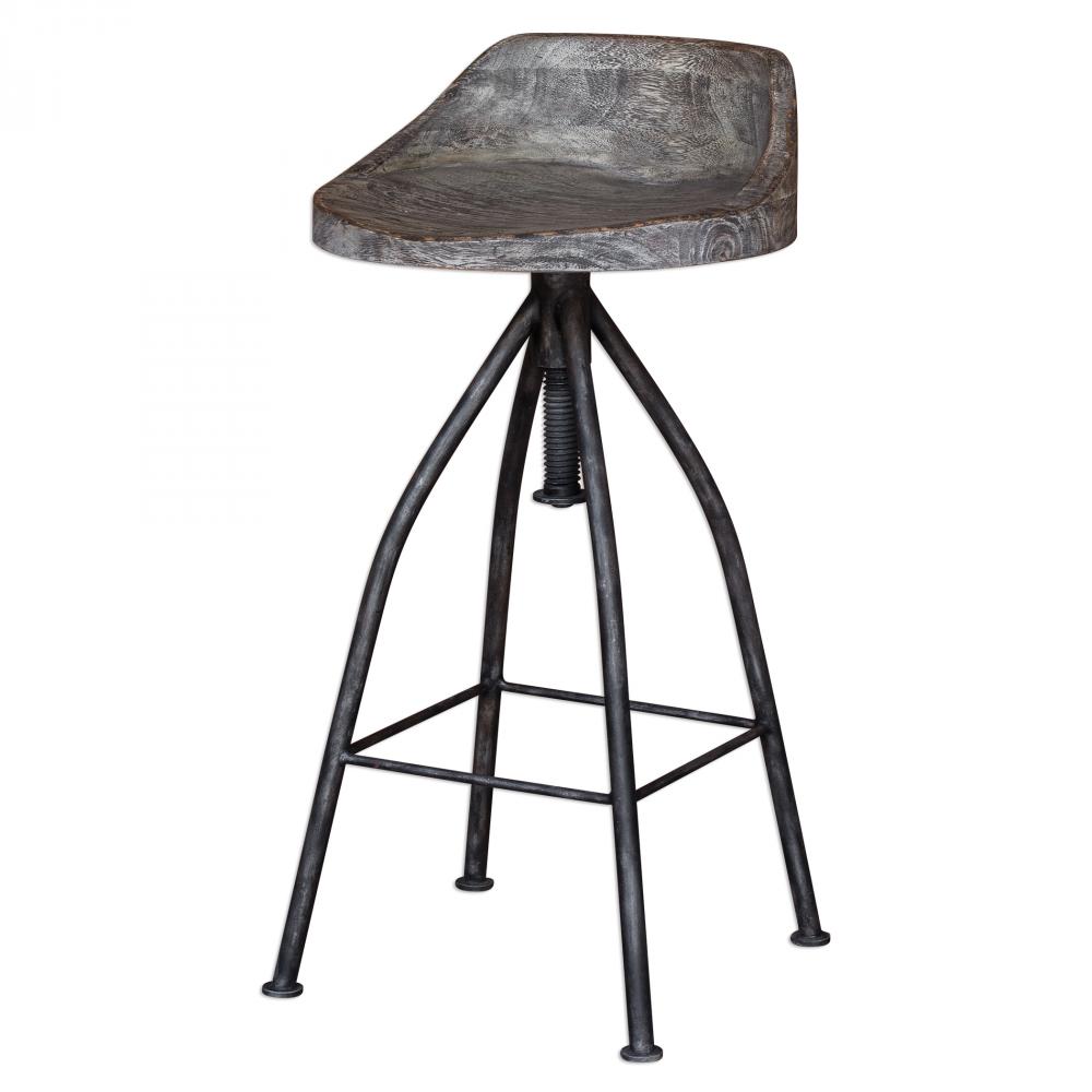 Uttermost Kairu Wooden Bar Stool