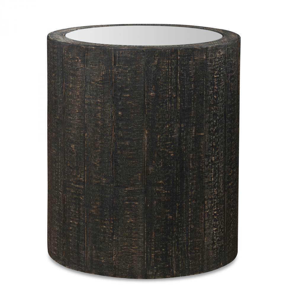 Uttermost Sequoia Mirrored Drum Table