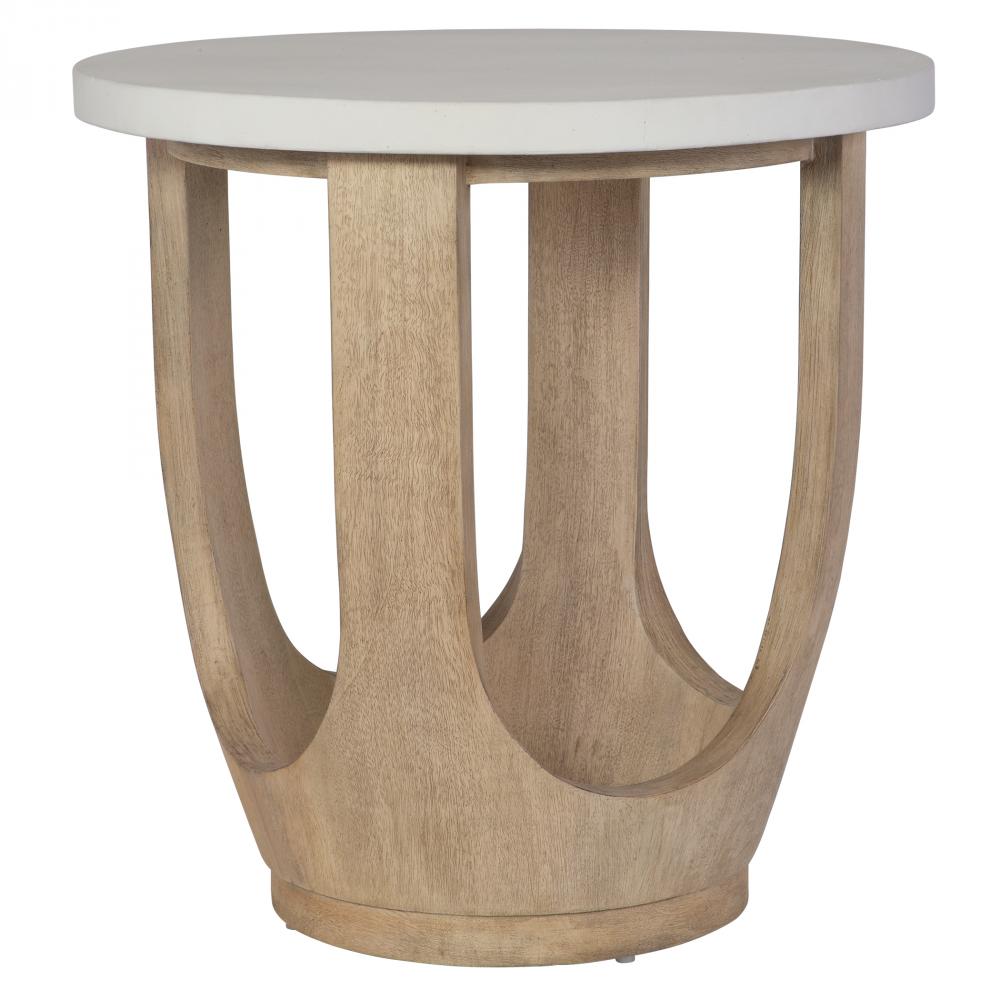 Uttermost Tatli Stone Top Side Table