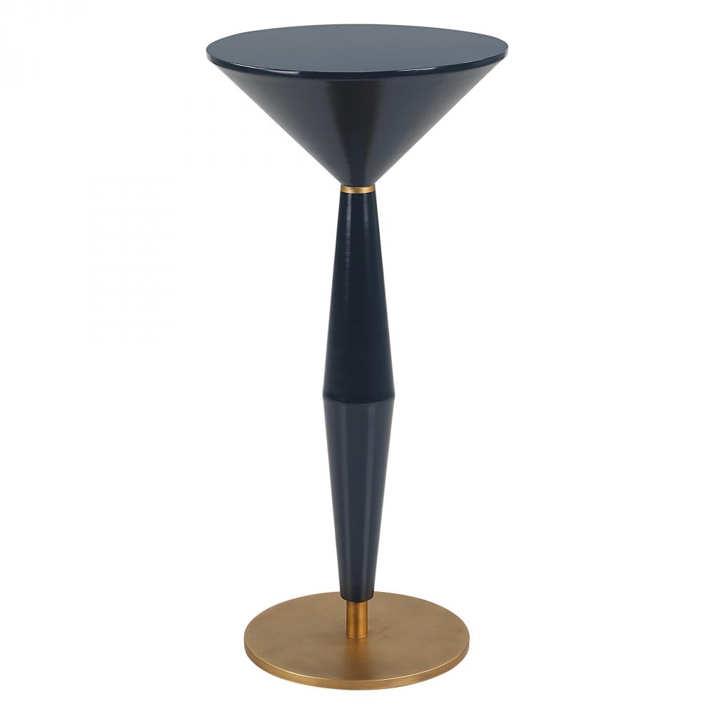 Uttermost Luster Navy Blue Accent Table