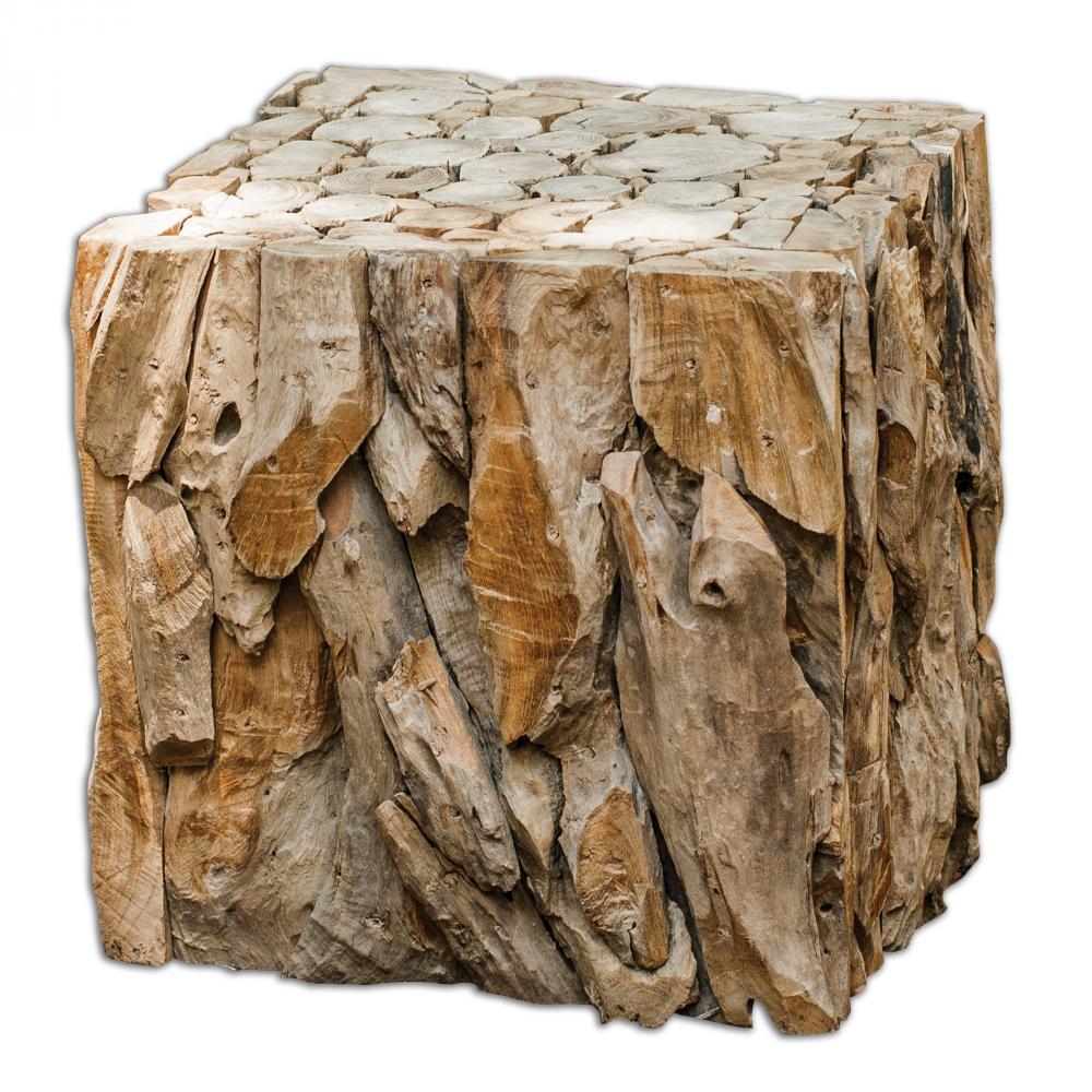 Uttermost Teak Root Bunching Cube