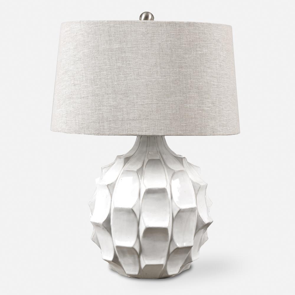 Uttermost Guerina Scalloped White Lamp