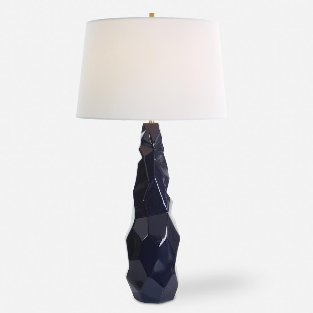 Uttermost Kavos Geometric Blue Table Lamp