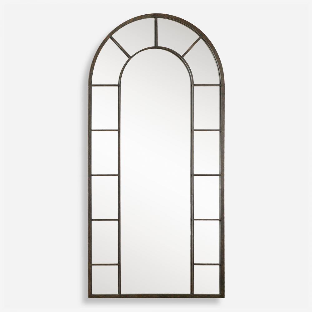 Uttermost Dillingham Black Arch Mirror