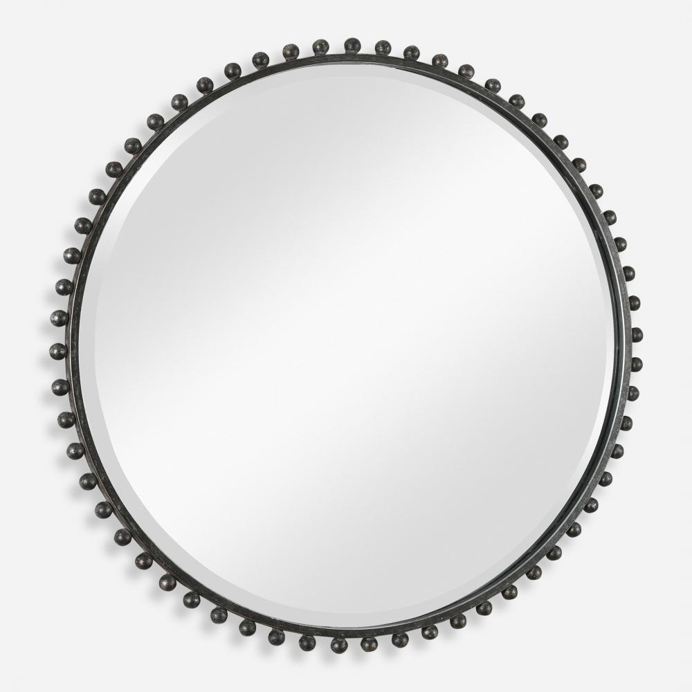 Uttermost Taza Round Iron Mirror