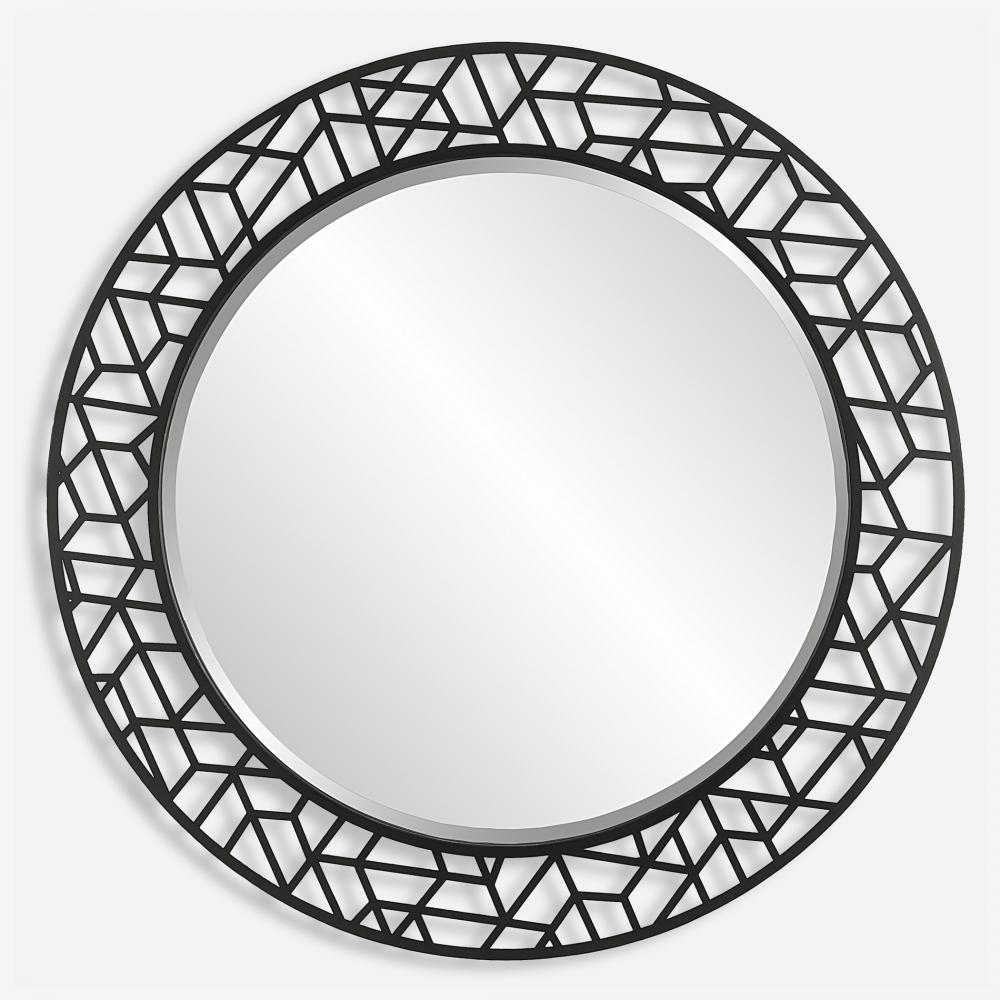 Uttermost Mosaic Metal Round Mirror